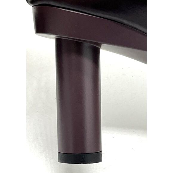 TIBI Theo Ankle Bootie Plum Lambskin Cylinder Stacked Heel Size US 8 / EUR 38 - Picture 9 of 11